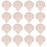 Flytianmy 16Pcs Triangle Powder Puffs, Face Makeup Puff for Body Loose Powder Beauty Makeup Tool Nude