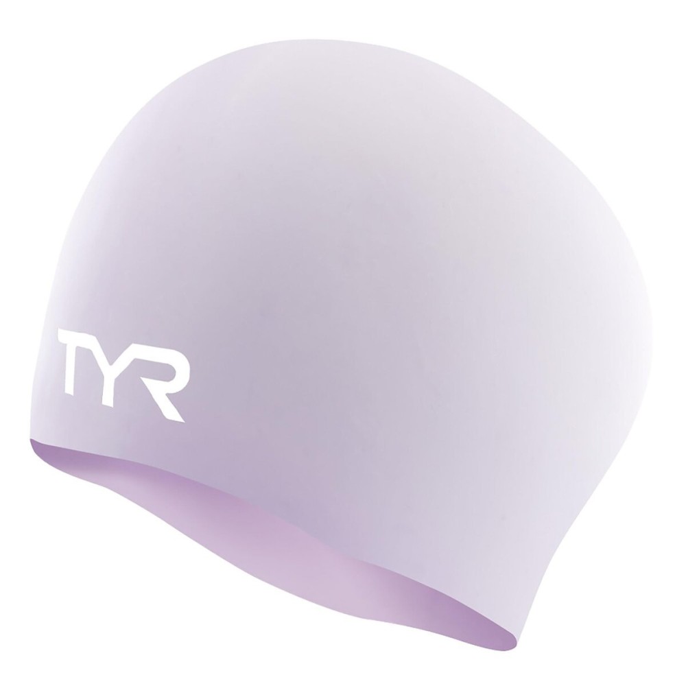 TYR Adult Long Hair Silicone Wrinkle Free Swim Cap for Braids, Dreadlocks, Streamlined Swim, Hair Protection