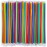 [Individually Wrapped] 200 Pcs Colorful Flexible Plastic Straw,Colorful Disposable Bendy Party Fancy Straws 13 Inch Extra Long Straws Party Decorations
