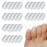 Silicone Anti-Friction Toe Protector, 30 Pcs Gel Toe Protectors Breathable Toe Covers, Soft Clear Little Toe Protectors Caps Guards for Men Women, Toe Sleeves for Corns, Blisters and Pain Relief