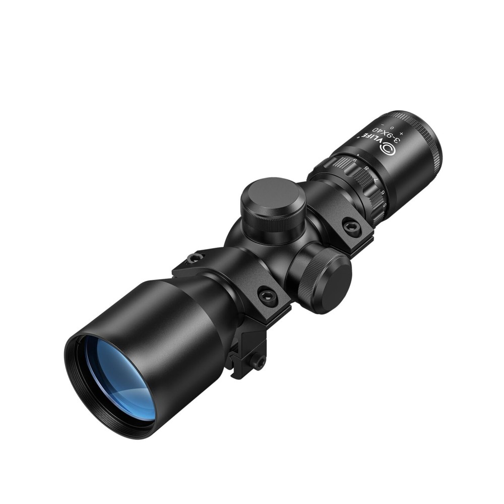 CVLIFE 3-9x40 Compact Scope Crosshair Reticle with 11mm Mounts for Quick Aiming