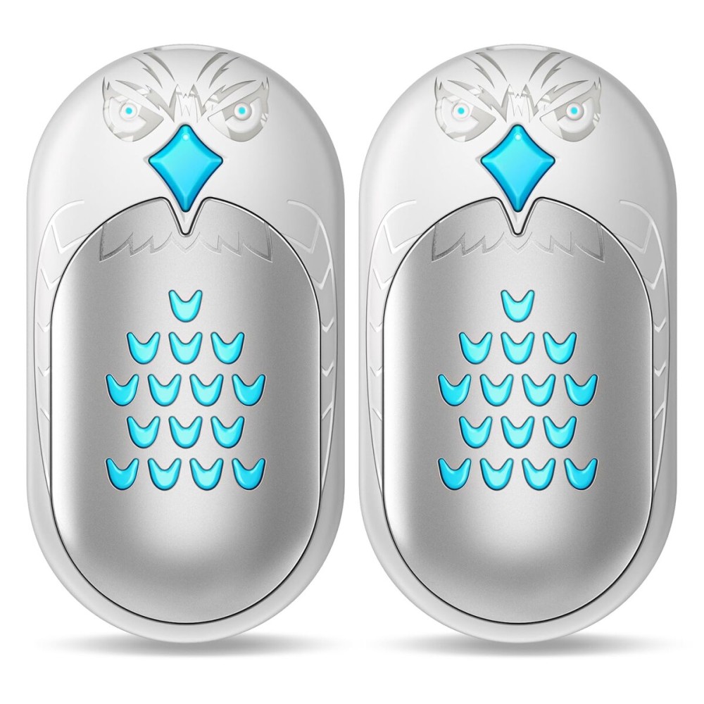 Hand Warmers Rechargeable, 2 Pack 6000mAh Electric Portable Heater, 20 Hrs Long Heating Hot Pockets Hand Warmer, Hunting Gear, Gifts for Women, Men, Raynauds, Camping, Golf, Outdoors (White Pro)