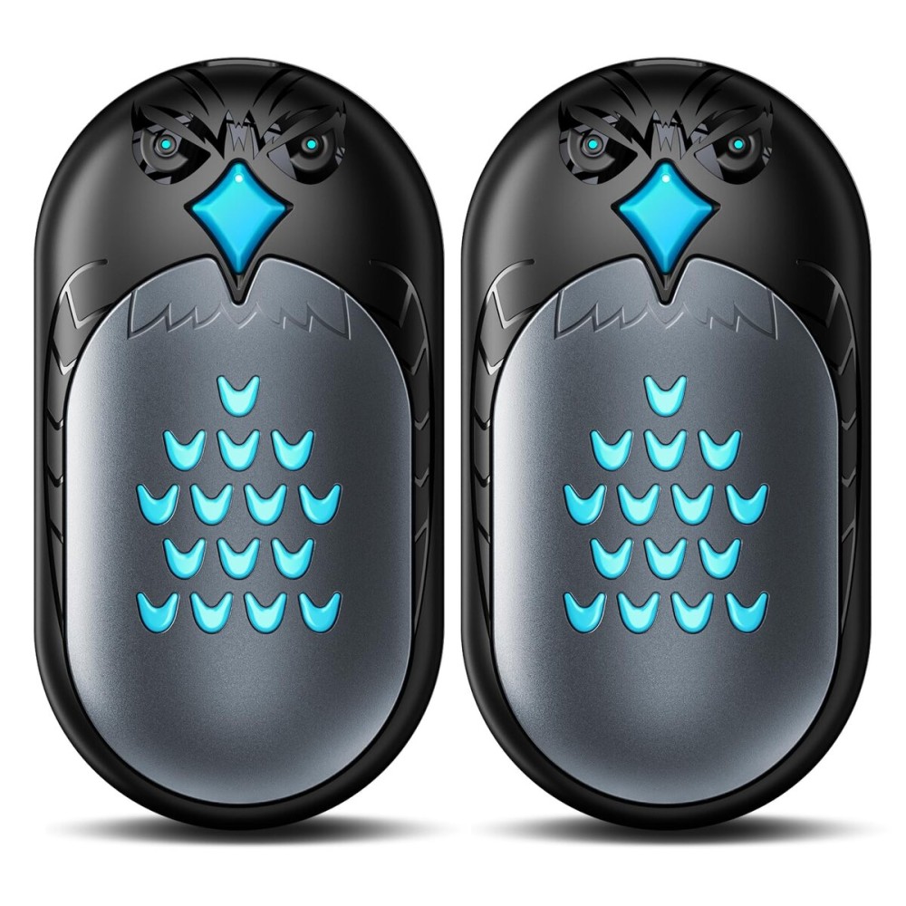 Hand Warmers Rechargeable, 2 Pack 6000mAh Electric Portable Heater, 20 Hrs Long Heating Hot Pockets Hand Warmer, Hunting Gear, Gifts for Women, Men, Raynauds, Camping, Golf, Outdoors (Gray Pro)