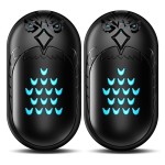 Hand Warmers Rechargeable, 2 Pack 6000mAh Electric Portable Heater, 20 Hrs Long Heating Hot Pockets Hand Warmer, Hunting Gear, Gifts for Women, Men, Raynauds, Camping, Golf, Outdoors (Black)