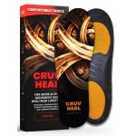 (New) Work Comfort Orthotic Insoles - Anti Fatigue Shoe Insert Men Women - Low Arch Support - Shock Absorption - Foot Pain Relief - Work Boot Insoles (S-M, Fire)