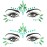Mermaid Face Gems Stick Jewels for Women Cosplay Mermaid Alien Halloween Rave Party Makeup for Kids Green Hair Eye Body Gems Jewels Stickers Temporary Tattoos Festival Decor (Green)