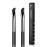 EIGSHOW Eyeliner Brush Gel Eyeliner Makeup Brush for Precise Eye Liner Eyebrow Eyelid Ultra Thin with Curved Bristle (E865 2Pieces)