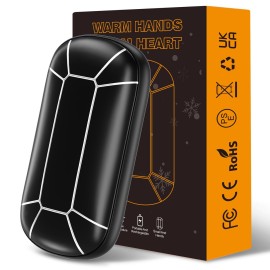 Hand Warmer Rechargeable, Portable Electric Handwarmer, Double-Sided Heating USB Pocket Heater Therapy Great for Raynauds, Hunting, Golf, Camping, Women Mens Gifts