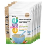 Else Nutrition Baby Cereal Stage 1 for 6 months+, Plant Protein, Organic, Whole foods, Vitamins and Minerals (Original, 6 Pack)