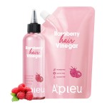 APIEU Raspberry Hair Vinegar Rinse & Refill Set - Deep Scalp Clarifying, pH-Balancing Care, Controls Oil & Buildup, Leaves Hair Silky-Soft, Shiny & Fresh | Korean Hair Care (6.76 / 13.6 fl oz)