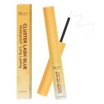 QUEWEL Lash Clusters Bond Eyelash Cluster Glue for DIY Lash Extensions, 5ML Cluster Lashes Glue Waterproof&Long Lasting, Super Strong Hold Eyelash Clusters Bond Suitable for All Day Wear (Clear)