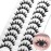Manga Cosplay Lashes Manhua Anime Eyelashes Natural Look Thick Cat Eye Lashes Look Like Individual False Lashes Pack, 10 Pairs