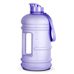 TOOFEEL 2 Liter Water Bottles - Half Gallon Water Bottle BPA Free - Ideal for Gym, Big Water Jug, Reusable Sports Bottle with Measurements Marked Drink Container - 2.2L 74oz Matte Violet Water Bottle