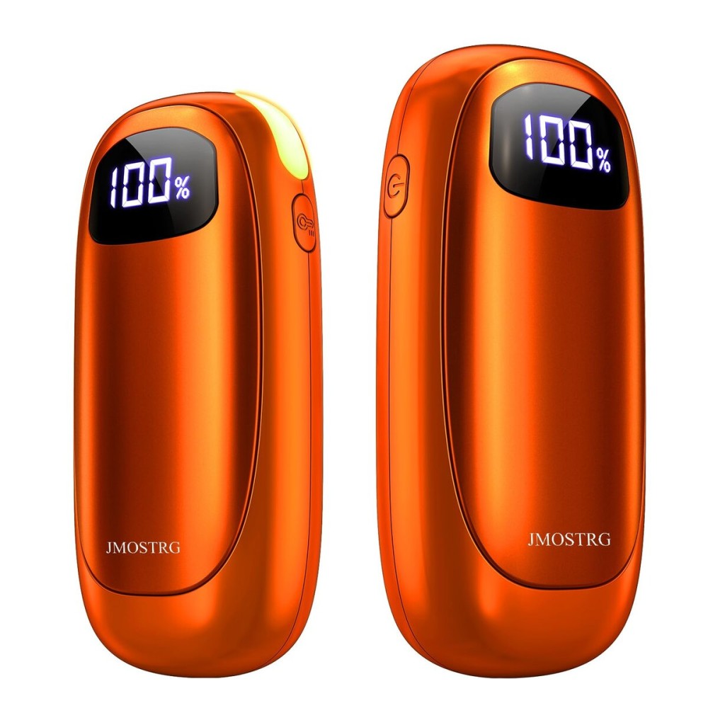 Hand Warmers Rechargeable 2 Pack, Electric Dual-Sided Heating with LED Display & Flashlight, Max 127, 13Hrs Long Lasting Pocket Heater for Raynauds, Hunting Essentials, Golf Gifts for Men Women