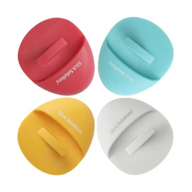 Slick- Silicone Facial Cleansing Brush, 4 Pack, Silicone Face Scrubber Exfoliator, Face Exfoliator Scrubber, Facial Scrubber for Face Cleanser Brush, Exfoliating Face Scrubber, Face Brush