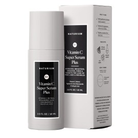 Naturium Vitamin C Super Serum Plus Jumbo, Smoothing Face Care, plus Retinol, Hyaluronic Acid, Niacinamide & Salicylic Acid, 2 oz