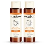 Soapbox Collagen Shampoo & Conditioner, For Dry, Fine or Thin Hair, Strengthening with Collagen & Peptides for Fuller Looking Hair, 16oz Each (Pack of 2)
