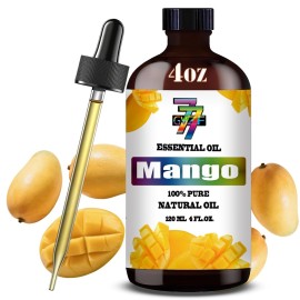 Mango Essential Oil (4 oz/120 ml) - Mango Oils for Aromatherapy, diffusers, humidifiers, Home fragrances, DIY Skincare, soap Making, DIY Candle, Relaxation, Yoga, and Meditation