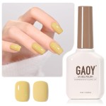 GAOY Yellow Gel Nail Polish, 16ml Soak Off Gel Polish, UV Light Cure for Nail Art DIY Manicure at Home, 2009 Dijon Yellow