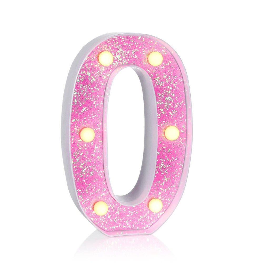 Foaky Pink Light up LettersPink Party Decorations,Girls Room Decor,Glitter Marquee Numbers,Alphabet Letter Sign for Night Light Birthday Party Girls Gifts, Home Bar Decoration (0)