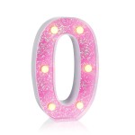 Foaky Pink Light up LettersPink Party Decorations,Girls Room Decor,Glitter Marquee Numbers,Alphabet Letter Sign for Night Light Birthday Party Girls Gifts, Home Bar Decoration (0)