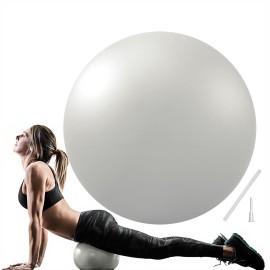 Soft Pilates Ball 9 Inch, Ideal Small Exercise Ball Between Knee Squeeze for Physical Therapy Yoga Core Medicine Abs Pt Bouncy, Mini Rubber Fitball Barre Workout Equipment for Women Men Kid Toddler