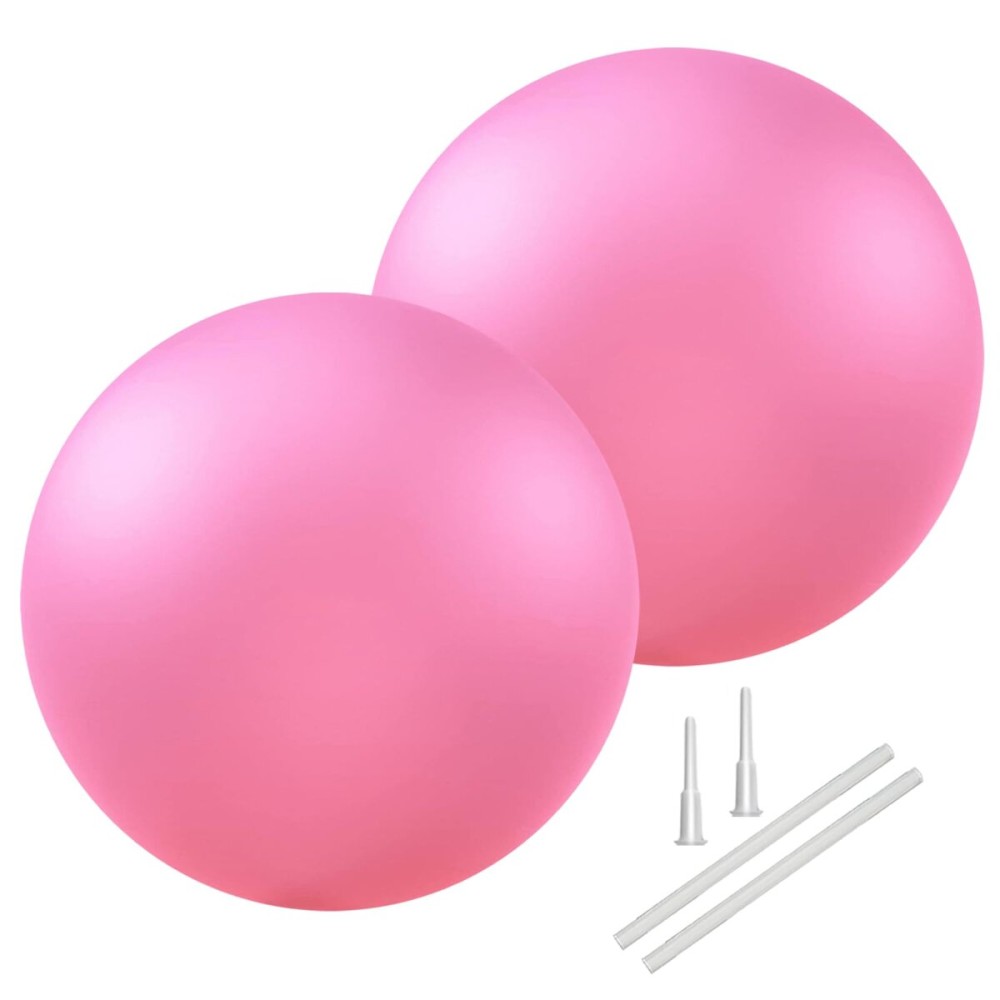 Soft Pilates Ball 9 Inch, Ideal Small Exercise Ball Between Knee Squeeze for Physical Therapy Yoga Core Medicine Abs Pt Bouncy, Mini Rubber Fitball Barre Workout Equipment for Women Men Kid Toddler