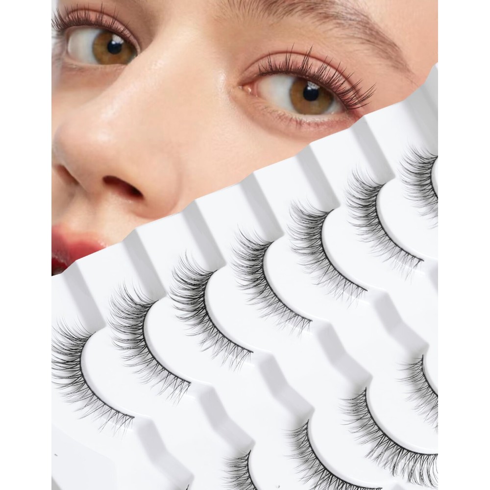 Natural Lashes Short Lashes Wispy Lashes Natural Look Natural Eyelashes Wispy False Eyelashes Small Lashes 11mm K41