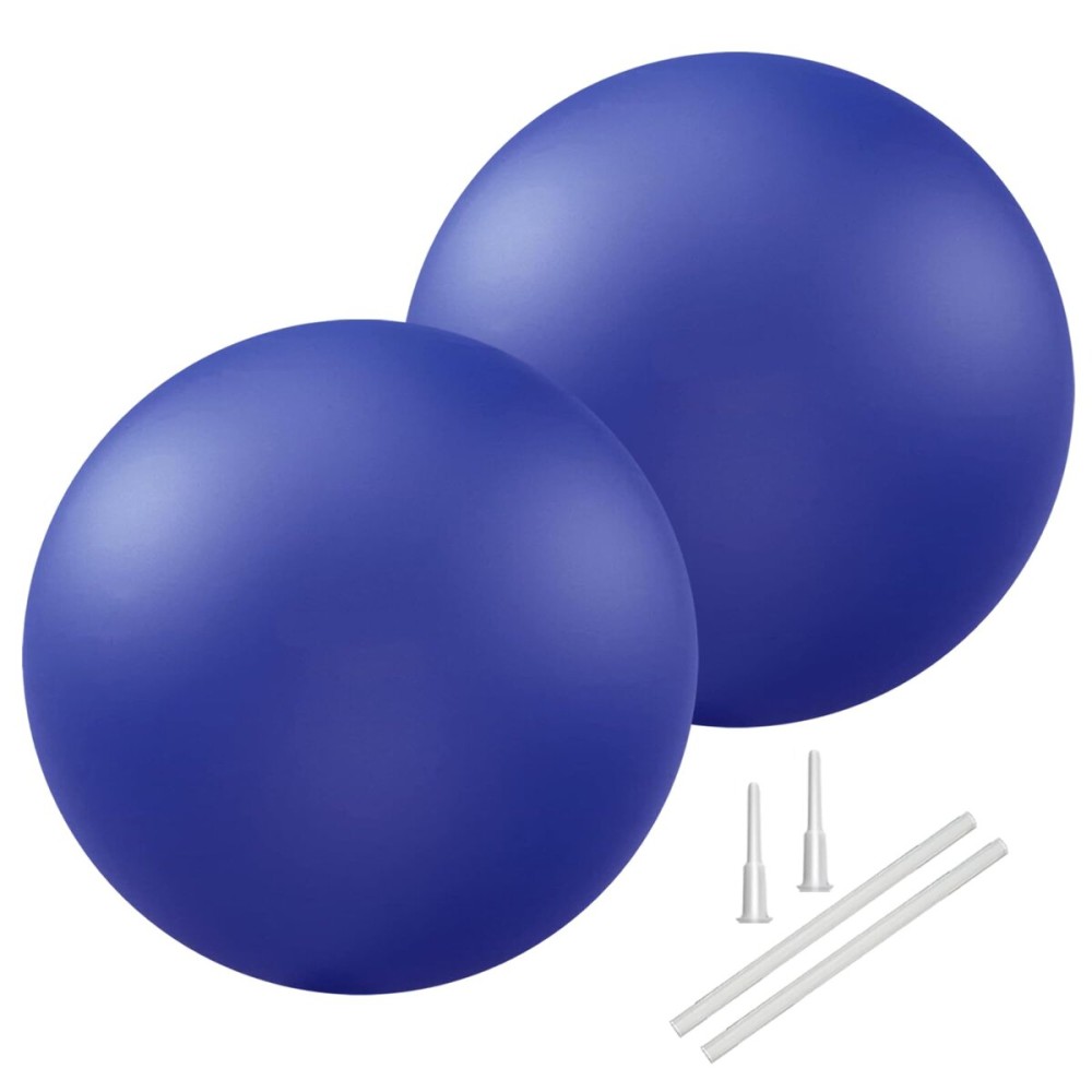 Soft Pilates Ball 9 Inch, Ideal Small Exercise Ball Between Knee Squeeze for Physical Therapy Yoga Core Medicine Abs Pt Bouncy, Mini Rubber Fitball Barre Workout Equipment for Women Men Kid Toddler