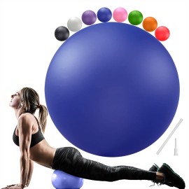 Soft Pilates Ball 9 Inch, Ideal Small Exercise Ball Between Knee Squeeze for Physical Therapy Yoga Core Medicine Abs Pt Bouncy, Mini Rubber Fitball Barre Workout Equipment for Women Men Kid Toddler
