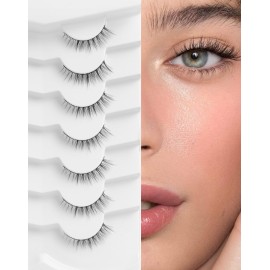 Natural Lashes Natural Eyelashes Short Eyelashes Natural Look False Eyelashes Wispy Eye Lashes 10mm Small Lashes Fake Lashes K50