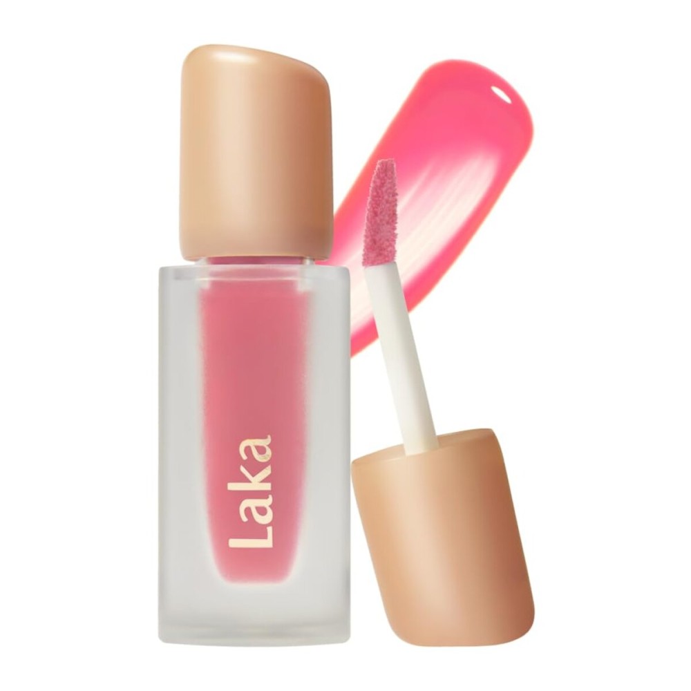 Laka Fruity Glam Tint, 4.5g/0.15oz, Glowing Lip Stain with Wide Color Spectrum, Hydrating & Lightweight Texture, Long-Lasting Bold Stain, Non-Sticky, Vegan, K-Beauty (119 Dreaming)