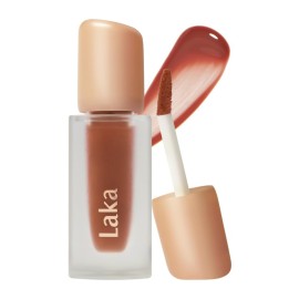 Laka Fruity Glam Tint, 4.5g/0.15oz, Glowing Lip Stain with Wide Color Spectrum, Hydrating & Lightweight Texture, Long-Lasting Bold Stain, Non-Sticky, Vegan, K-Beauty (108 Salty)