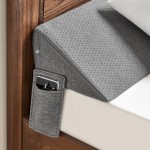 IFNOW King Size(76x6x10) Bed Wedge Pillow for Headboard, Mattress Gap Filler(0-8), Bed Wedge for Gap Between Your Headboard and Mattress Dark Grey