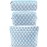 ZLFSRQ 3Pcs Checkered Makeup Bag for Women Large Small Checkered Cosmetic Bag Set Aesthetic Preppy Pencil Case Cute Pencil Pouch Blue Makeup Pouch for Purse Travel Toiletry Bags Zipper Skincare Bags