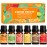 SALUBRITO Fresh Fruit Fragrance Oils Set, Essential Oils for Diffuser, Candle, Soap Making - Strawberry, Sweet Orange, Pineapple, Coconut, Bergamot, Grapefruit, 6X10ml