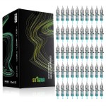 STIGMA Aquamarine Knight Bugpin Disposable Tattoo Cartridge Needles Tattoo Cartridges Assorted Sizes 50pcs of Round Liner 10/12 (1003RL 1005RL 1007RL 1203RL 1205RL) EN02B-50KIT-I