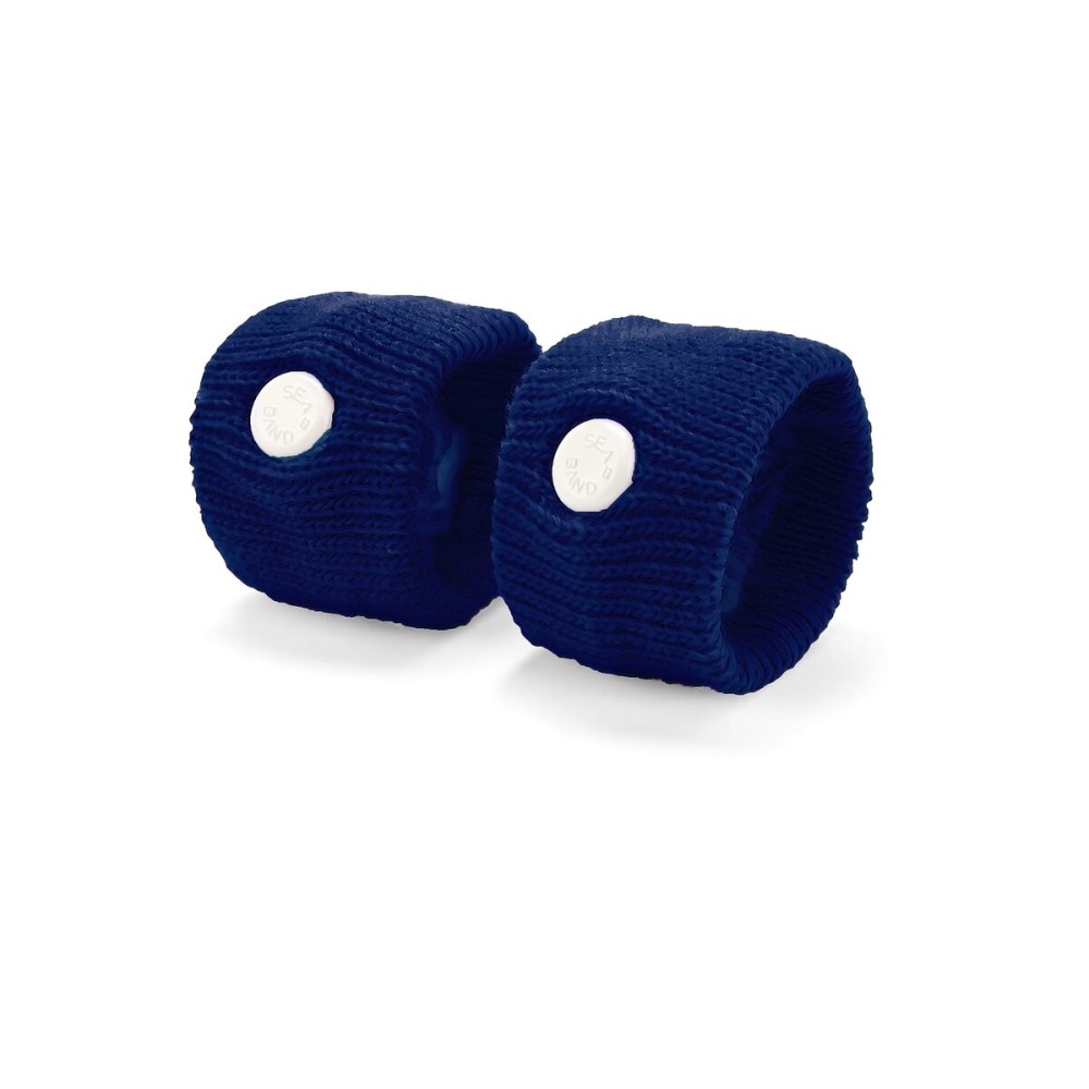 Sea-Band Anti-Nausea Acupressure Wristband for Motion & Morning Sickness - 1 Pair Navy Blue