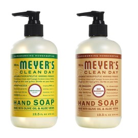 Mrs. MEYER\'S Honeysuckle + Oat Blossom Liquid Hand Soap Variety Pack, 12.5 oz.