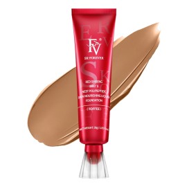 FV Matte Waterproof Foundation-Longwear Transfer-Proof, with Medium to Full Coverage, Oil-control & Lightweight, Liquid Foundation Makeup for Normal/Oily skin, 30g,Toffee
