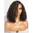 LUVME HAIR 12 Curly Glueless Wigs Human Hair Pre Plucked Pre Cut, Undetectable HD Lace Curly Bob Wig Human Hair Short Black Wig with Blonde Highlights Ready to Go Wig 180 Density