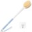 Back Scrubber Body Shower Brush: 20.5 Extra Long Anti Slip Handle Bath Brush with Stiff and Soft Bristles - Showering Exfoliator Wet or Dry Brushing for Women, Men, Elderly (Blue)