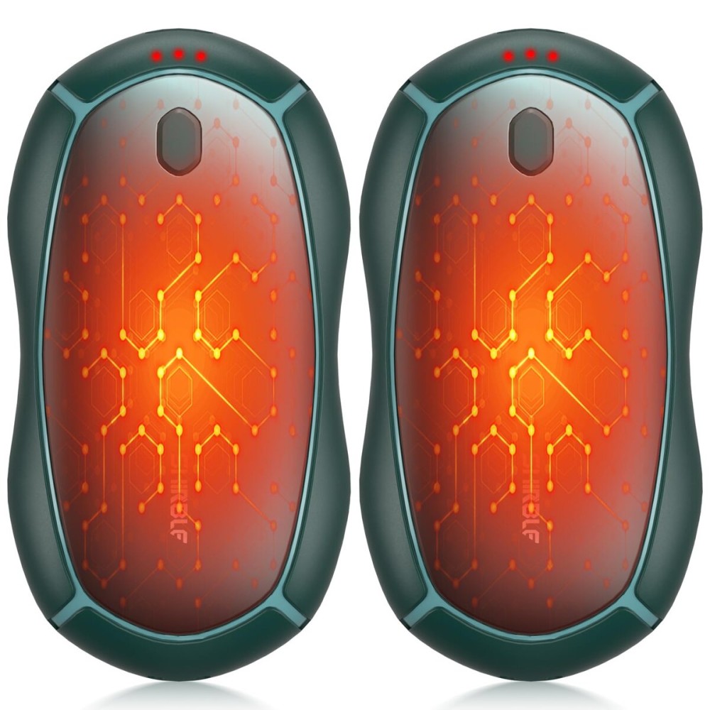 Hand Warmers Rechargeable Magnetic, Electric Hand Warmers 2 Pack with Smart Chips Long Safe Heat, Portable Pocket Heater,Gifts for Christmas,Golf,Camping,Hunting, Stocking Stuffers