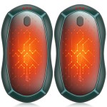 Hand Warmers Rechargeable Magnetic, Electric Hand Warmers 2 Pack with Smart Chips Long Safe Heat, Portable Pocket Heater,Gifts for Christmas,Golf,Camping,Hunting, Stocking Stuffers