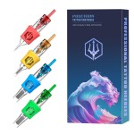 POSEIDON Tattoo Cartridges Needles 20PCS Tattoo Needles with Membrane Safety Cartridges Disposable  10 Standard Round Liner Tattoo Needle for Tattoo Pen1003RL