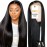 CUTE BEIN [2-Year Life, 100% Human Hair, 250g/pc, 250% Density 13x6 HD Straight Lace Front Wigs Human Hair Pre Plucked, [0.1mm Ultra-Thin HD Lace], Free Part 28 Inch