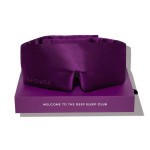 DROWSY Silk Sleep Mask - Face-Hugging, Padded Cocoon for Luxury Sleep in Total Darkness - 100% Pure Mulberry Silk (Purple Martini)
