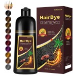 Instant Cherry Brown Hair Dye Shampoo for Gray Hair 3 in 1, Natural Hair Color Shampoo for Women Men Brown Colors in 10-15 mins, 100% Coverage Herbal Ingredients Hair Dye 16.10 Fl Oz (Cherry brown)