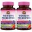 Vitalitown Probiotics for Women 120 Billion CFUs, 30 Strains, with Prebiotics & Digestive Enzymes & Cranberry, Gut & Vaginal Health, Vegan 60 (Pack of 2) Delayed Release Caps