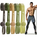 LEEKEY Resistance Bands, Exercise Bands with Handles,Pull Up Assist Bands - Band Set with Door Anchor - Bands for Working Out,Band for Men and Women Fitness Training,Home Workouts